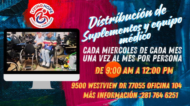 Distribucion de suplementos y equipo medico